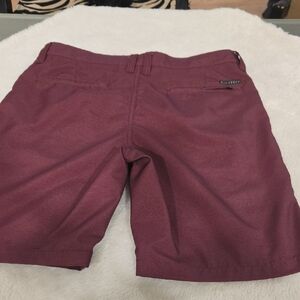 Billabong Maroon Flat Front Men Shorts